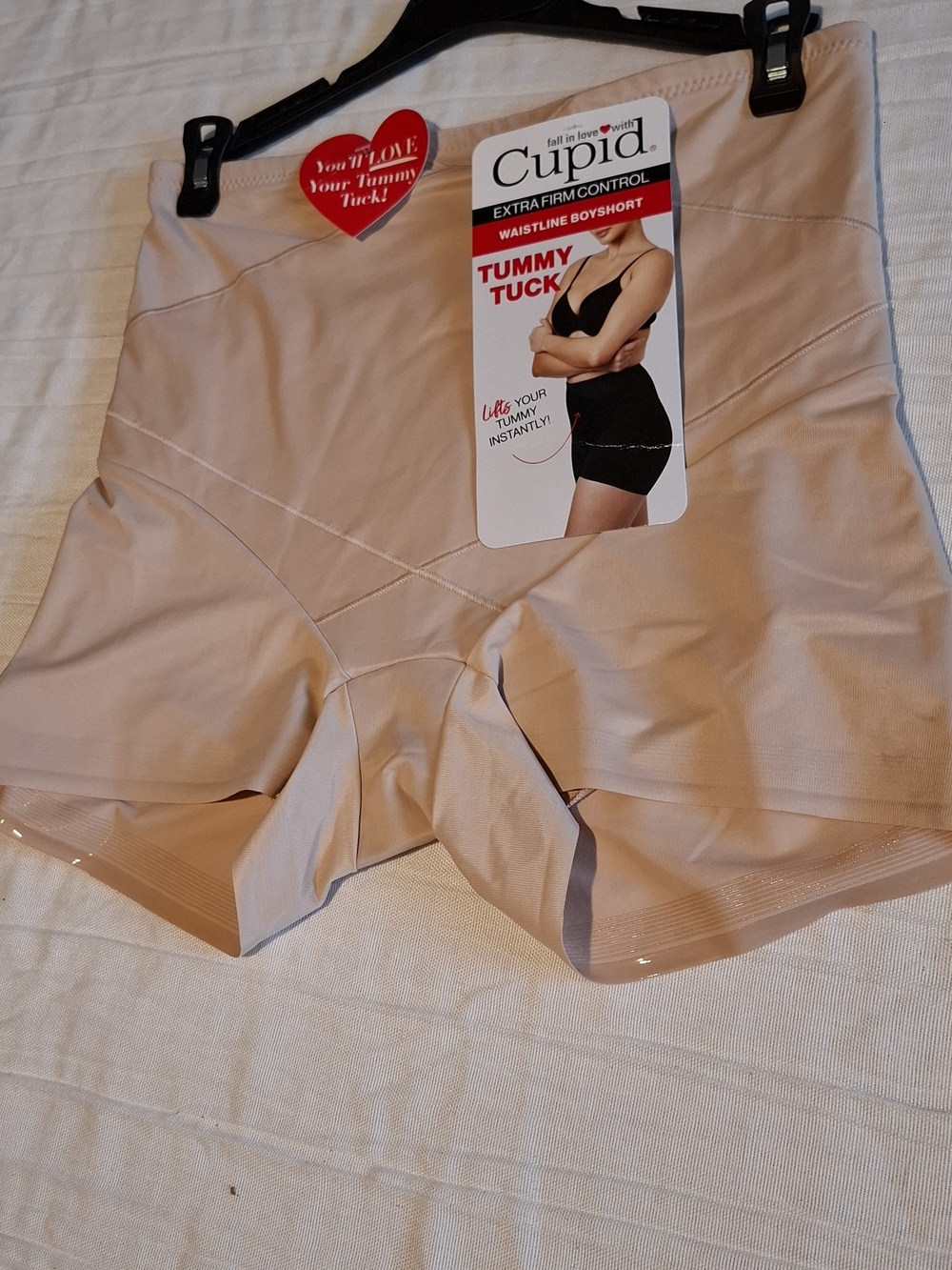Cupid Extra Firm Control Tummy Tuck Waistline Boyshort - Nude Size 2XL
